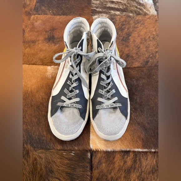 Golden Goose Slide High Top Sneakers - Picture 2 of 8